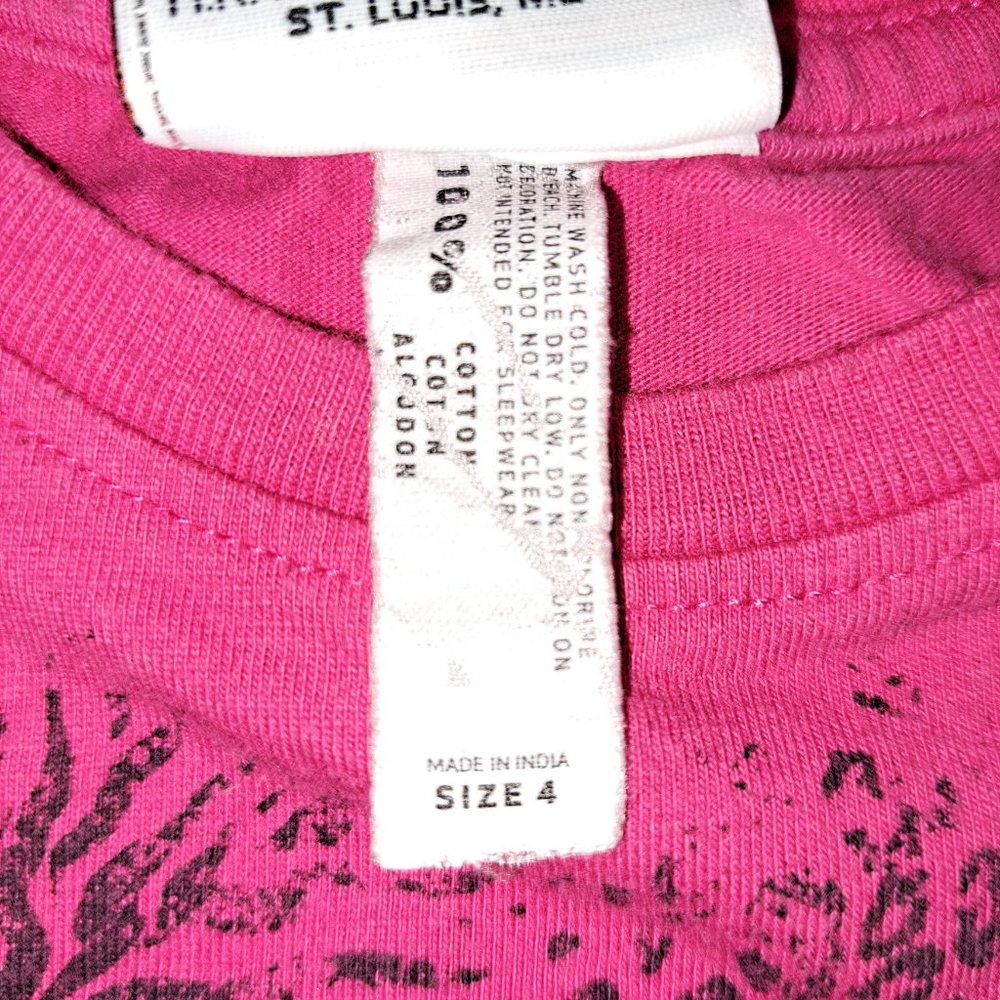 Harley Davidson Motorcycles Girls Pink Wild Child Okoboji Iowa Short Sleeve Tee - Picture 5 of 6